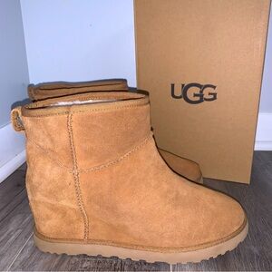 UGG Classic Femme Wedge Bootie Chestnut Winter Boots 🚨 NEW 🚨